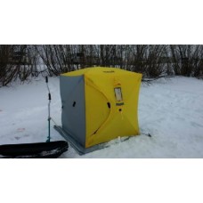 Палатка для зимней рыбалки Helios Куб 1.5х1.5м 3 Желтых/2 серых