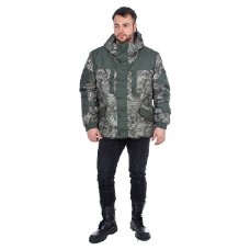 Куртка Huntsman Ангара (тк. taslan dobby) Графика листва (болото)