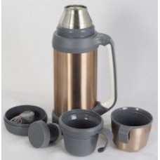 Термос Indiana Classic 1,2 L с двумя кружками золотистый