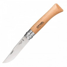 Нож Opinel №10 нержавеющая сталь, рукоять из бука, блистер