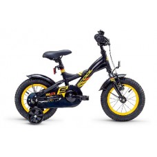 Велосипед 12&quot; Scool XXlite steel Черно-желтый