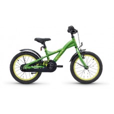 Велосипед Scool XXlite 16&quot; steel (2018) Зелено-желтый