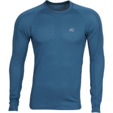 Термофутболка Splav L/S Active Thermal Grid light морская волна