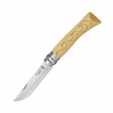 Нож Opinel №7 Nature гравировка волны