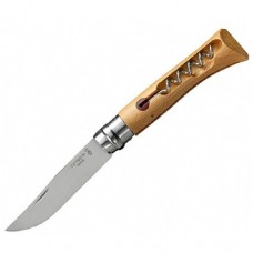 Нож Opinel №10 нержавеющая сталь,, со штопором