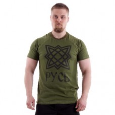 Футболка Keotica &quot;Русь&quot; олива с черным