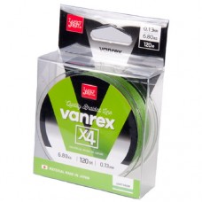 Леска плетёная Lucky John Vanrex х4 Light Green 120/010