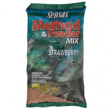 Прикормка Sensas 3000 Method Feeder Strawberry 1кг