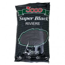 Прикормка Sensas 3000 Super Black Riviere 1кг