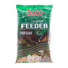 Прикормка Sensas 3000 Super Feeder River Black 1кг