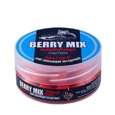 Бойлы насадочные плавающие Sonik Baits Berry Mix Fluo Pop-ups 11мм (50мл) ягодный микс