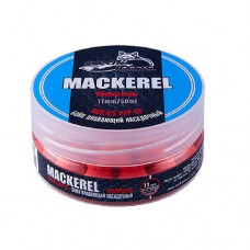 Бойлы насадочные плавающие Sonik Baits Mackerel Fluo Pop-ups 11мм (50мл) макрель