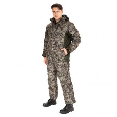Костюм зимний Huntsman Амур (taslan dobby, dewspo) Графика листва (антрацит)