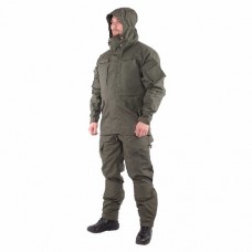 Костюм Keotica Горка-5 рип-стоп с налокотниками и наколенниками олива тёмная