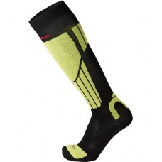 Носки Mico Ski In Merino Wool детские 160nero giallo fluo