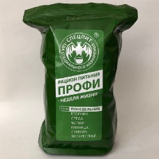 Рацион питания Спецпит Профи меню Понедельник