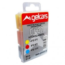 Набор Gekars CH32 мазь скольжения +3/-3°С, 0/-6°С, -6/-12°С