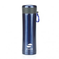 Термос Stinger HW-420-32-2738 с ситечком синий, 0,42 л