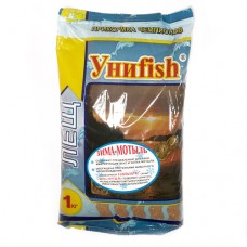 Прикормка УниFish лещ-мотыль 1 кг, креветка-мотыль