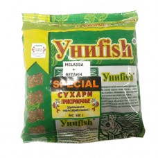 Сухари прикормочные УниFish с мелассой 0.5 кг, золотая ваниль