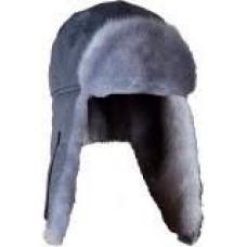 Шапка-ушанка Huntsman Голубая Норка серый
