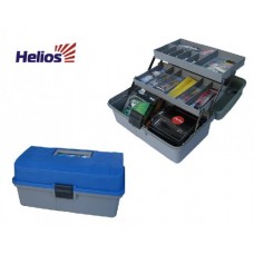 Ящик рыболова Helios двухполочный синий