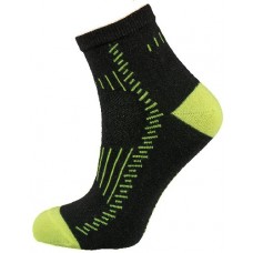 Термоноски NordKapp Multicolor 307 чёрный-салатовый